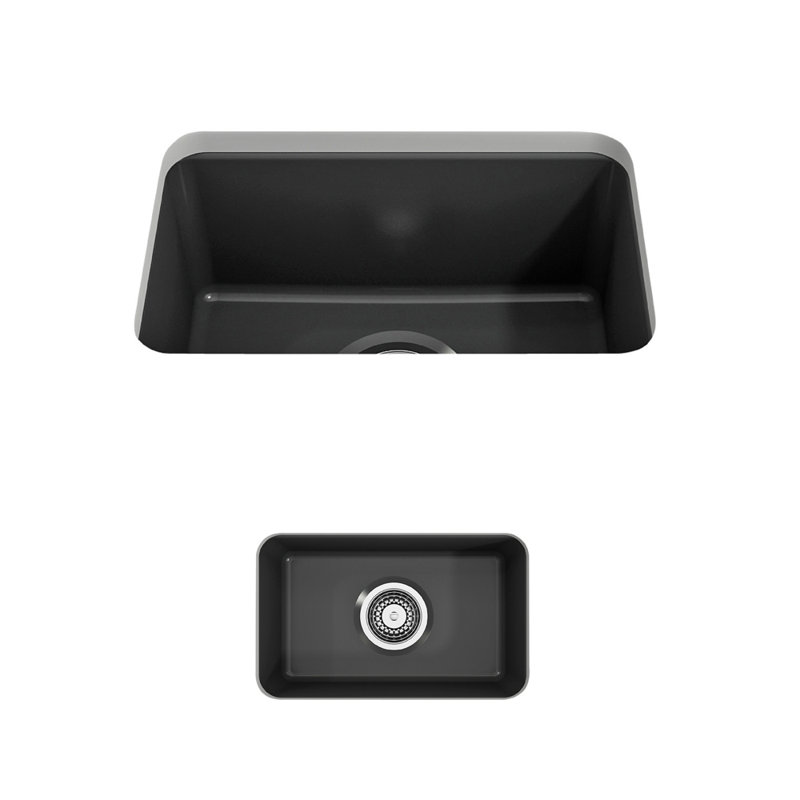 12'' L Kitchen Sink, Matte Dark Gray