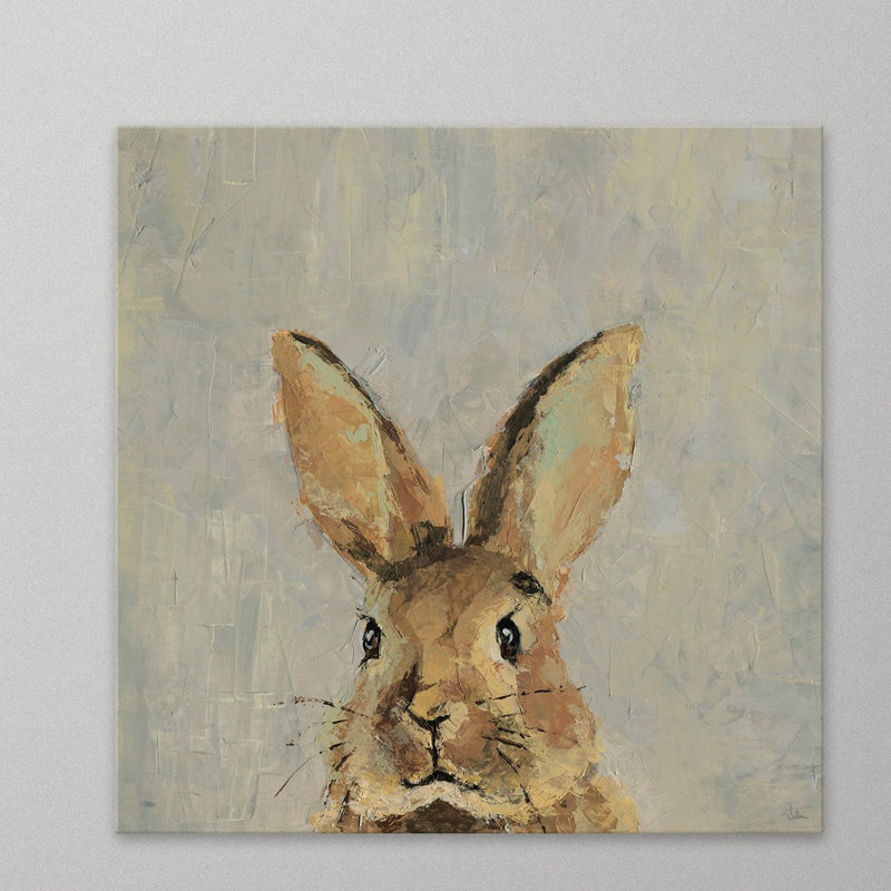 «What Up Rabbit II», reproduction sur toile tendue, H 48 po x l 48 po x P 1,5 po
