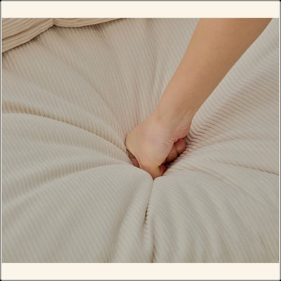 Canapé modulaire, sans accoudoirs, bricolage à souhait, velours côtelé, canapé-lit à dossier nu, coin lecture ou appartement, coussin lombaire, 6 sièges, rembourré