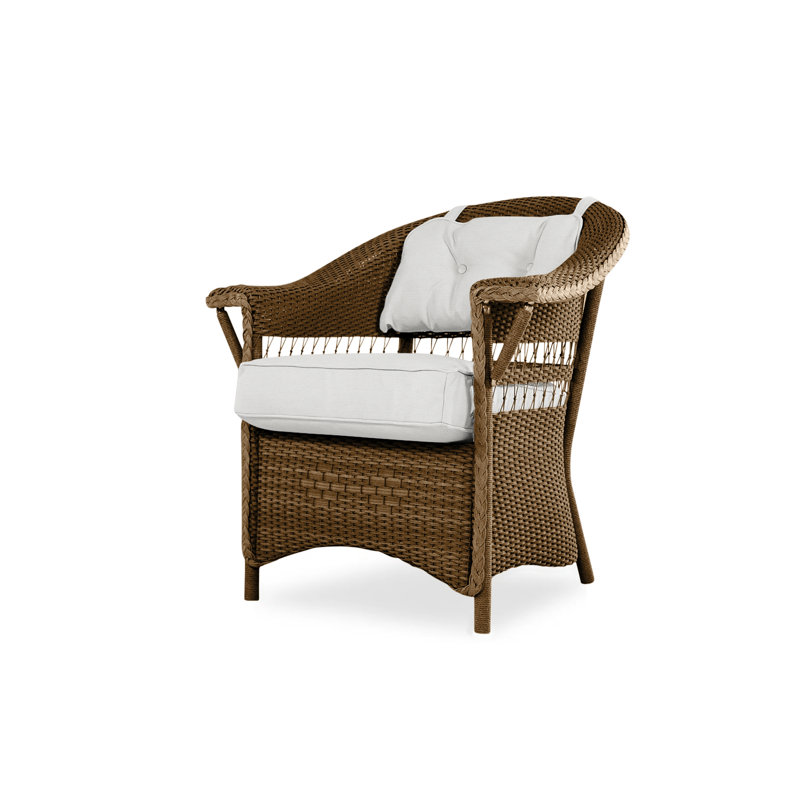 Nantucket Outdoor Dining Armchair, Sandberg Pewter, Bark