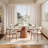 5Pcs Dining Set With 4 Upholstered Chairs-44707359-44707346