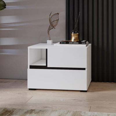 Shamond 55cm W Manufactured Wood Bedside Table