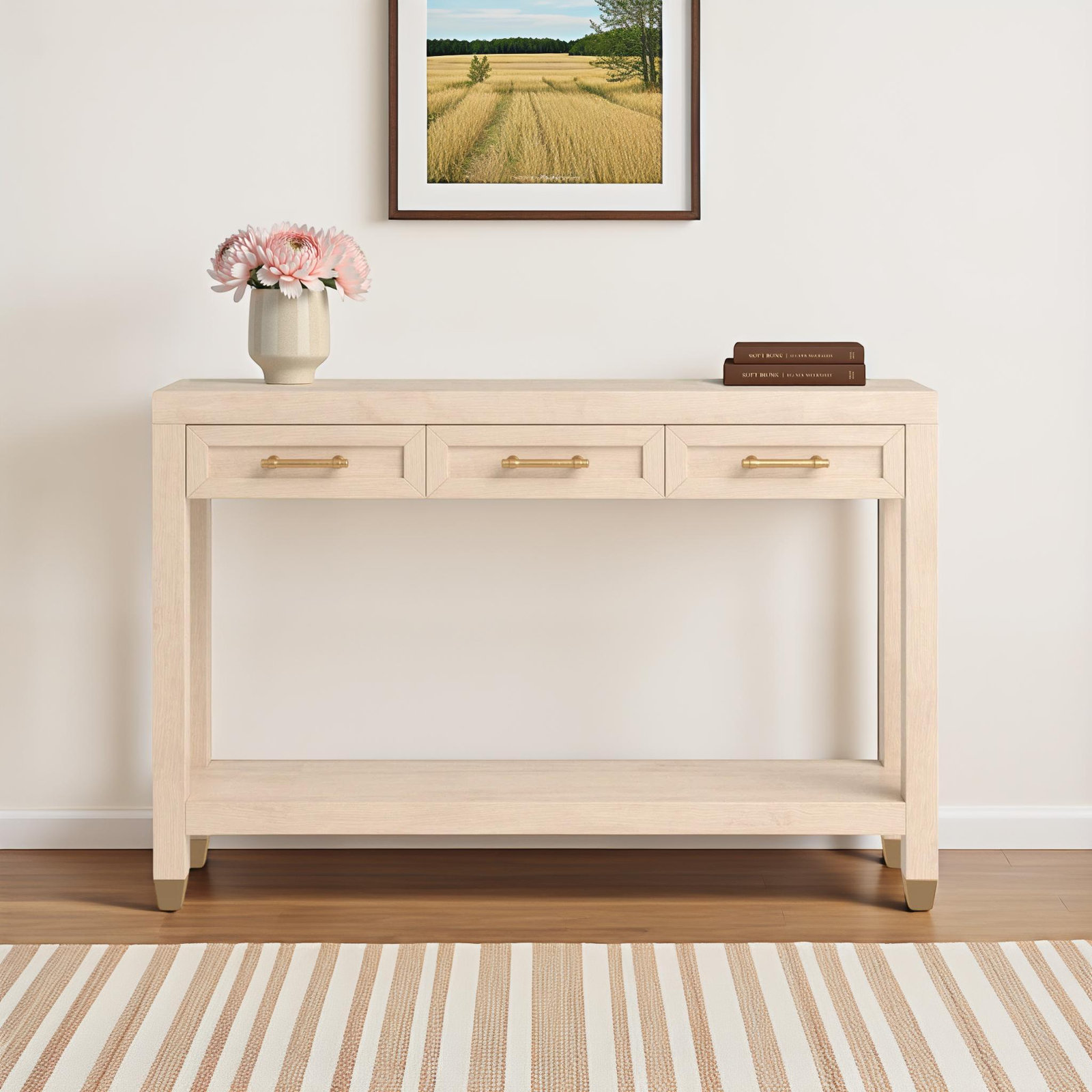 47'' 3-Drawer Console Table