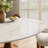 Round Stone Danner Solid Wood Pedestal Floral Shape Kitchen Dinner Table For 4/6/8-1264046011-1264046013