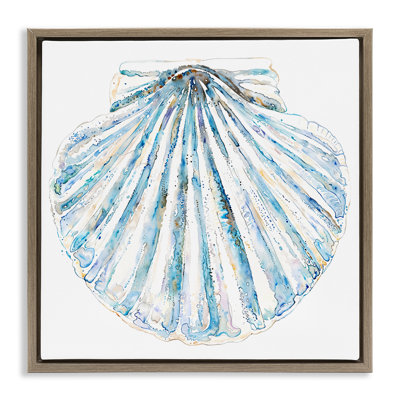 «Clam Shell» sur toile encadrée flottante par Christine Zalewski