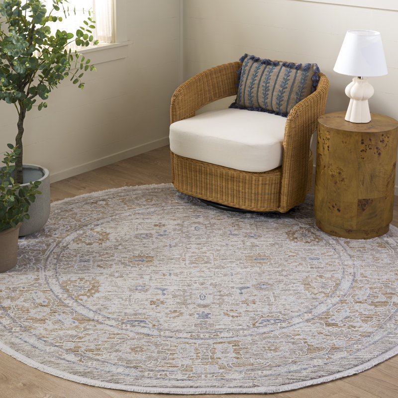 Kendal Performance Oriental Indoor Rug, Round 6'7"
