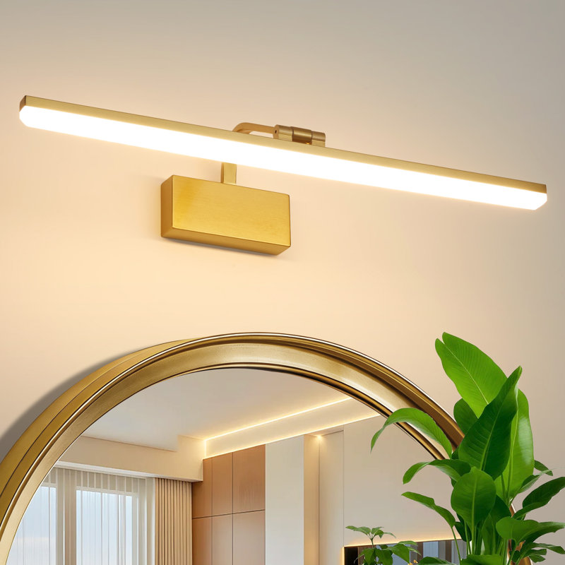 Iron LED Flush Mounted Sconce, Gold