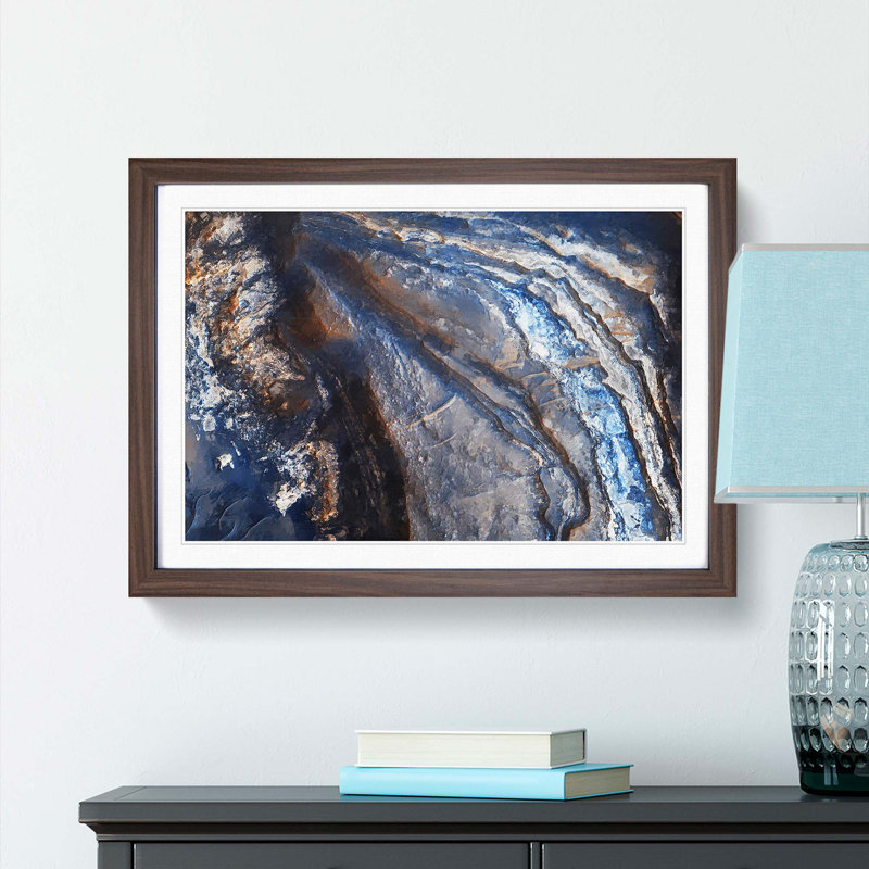 Out of Space Vol.30 in Abstract - Picture Frame Graphic Art Print, Walnut Framed, 62cm H x 87cm W x 2cm D