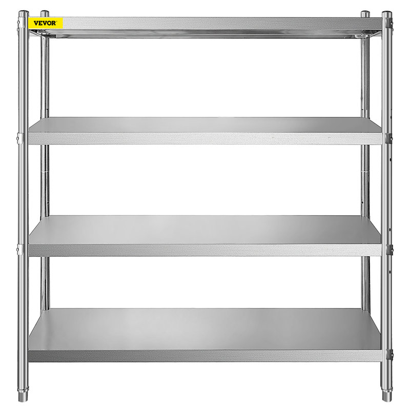 60'' W Metal Height -Adjustable Storage Rack, 59.1" x 70.9" x 17.7"