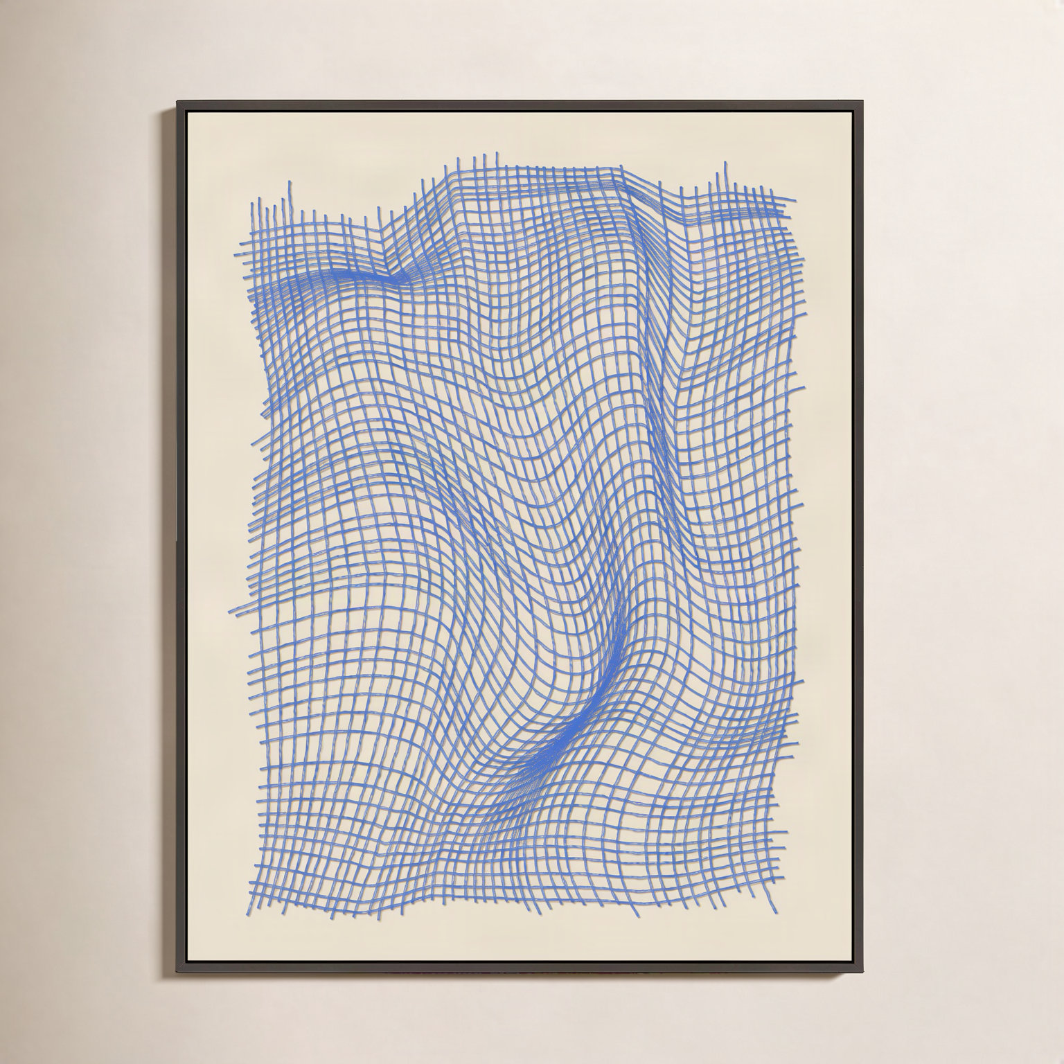 Netting 2 Print by Jacques Pilon, Black Single Structure Framed Canvas, 25" H x 20" W x 1.25" D