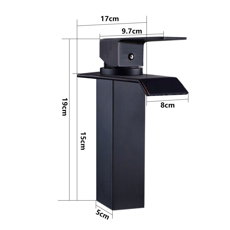 Topcraft Single Handle Single Hole Bathroom Sink Faucet