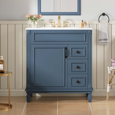 Meuble-lavabo 30 po avec lavabo en céramique