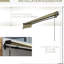 Auvent de patio 10 pi x 8 pi, parasol rétractable avec tissu 280 g / m², manivelle manuelle, structure en aluminium, beige pour terrasse, cour, balcon Auvent de 8 pi, balcon, cour