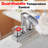 Widespread Bathroom Faucet 3-Hole, 2-Handle Waterfall Sink Faucet With 360° Swivel Spout And Drain Assembly-124971345