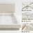 King Size Chenille Cloud Platform Bed Frame in Beige with Extra-Wide Headboard and Floating-Style Foam Padding-1844407224-1844407225