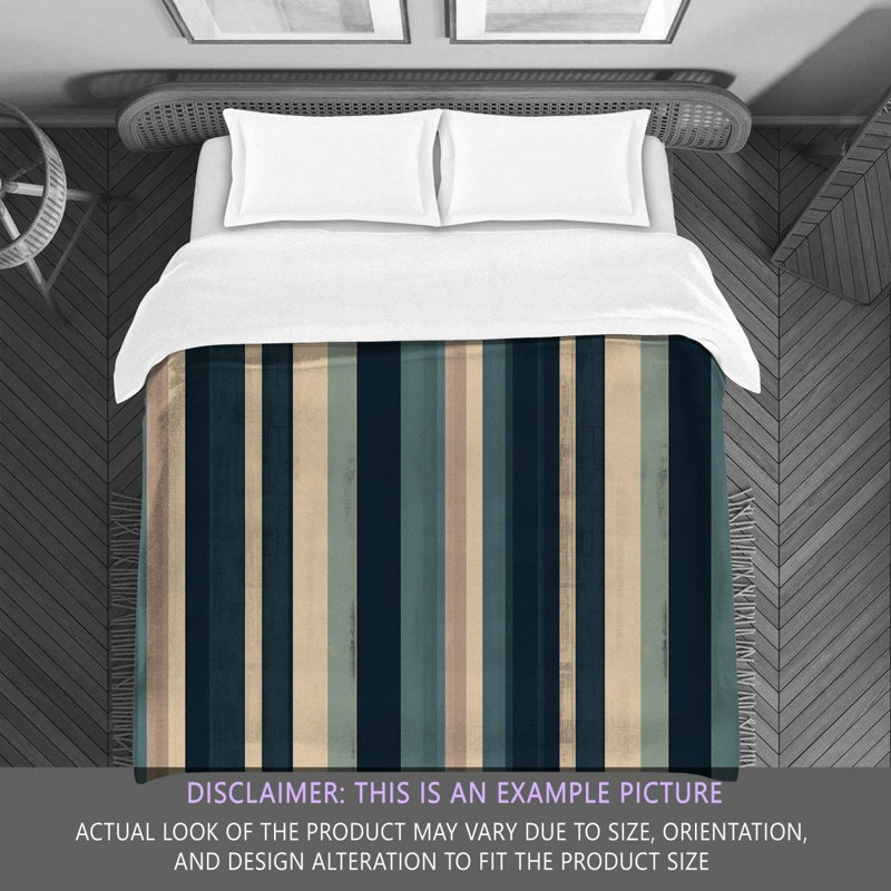 Vertical Striped Bedding, Twin Comforter