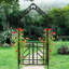 Black Iron Garden Arch, Gate, , Climbing Plants, Galvanized, Powder - Coated, Long Term Use, Stable Load Bearing Frame, Ornamental Arch With Size W58.35*H96.65, Support For Jasmine And Other Flowers,