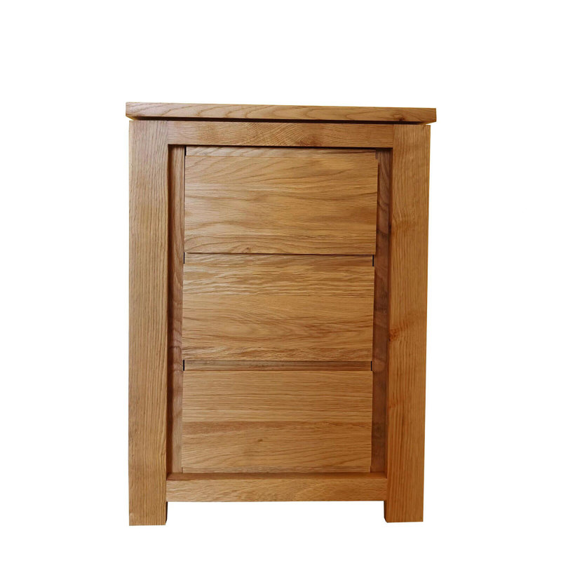 Justinich 40cm W Solid Wood Bedside Table