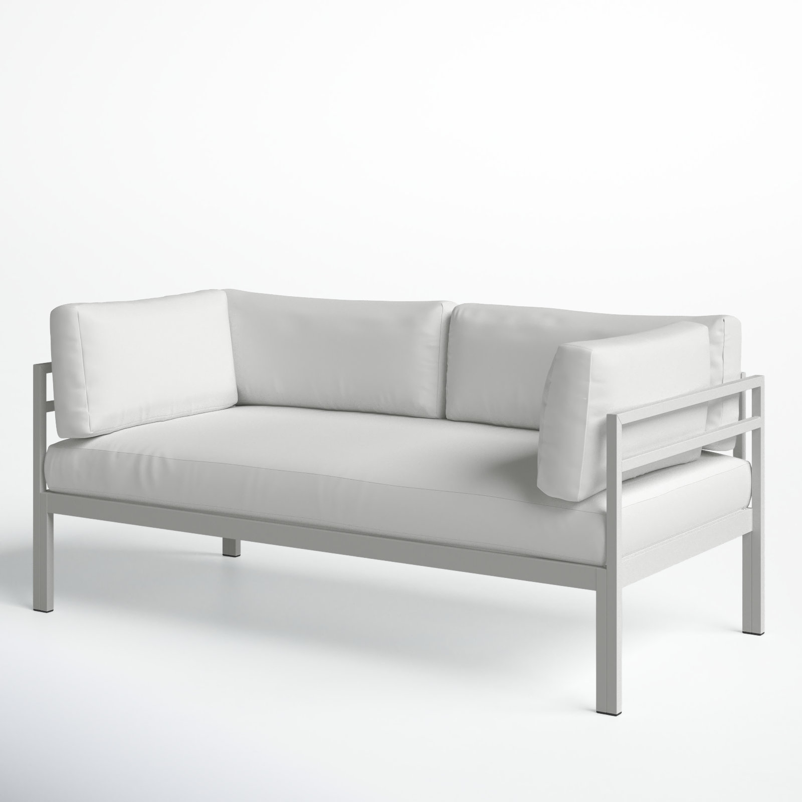 Novae 65" Patio Sofa, White