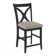 Hues Upholstered Stool with Solid Wood Frame
