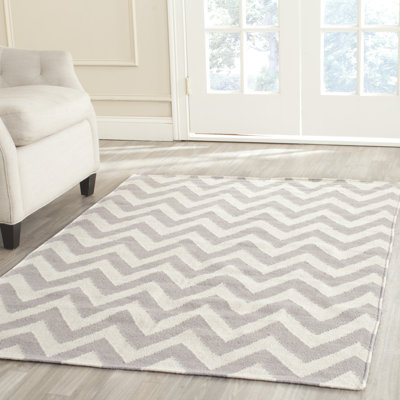 Mars Chevron Wool Hand Woven Area Rug