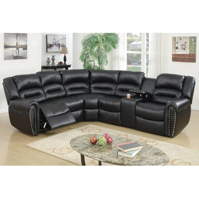 48" Wide Reversible Modular Corner Sectional with Ottoman