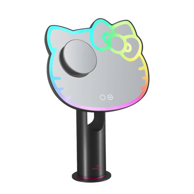 Hello Kitty Realm LED Makeup Mirror with RGB Light and 5X Magnification Mirror