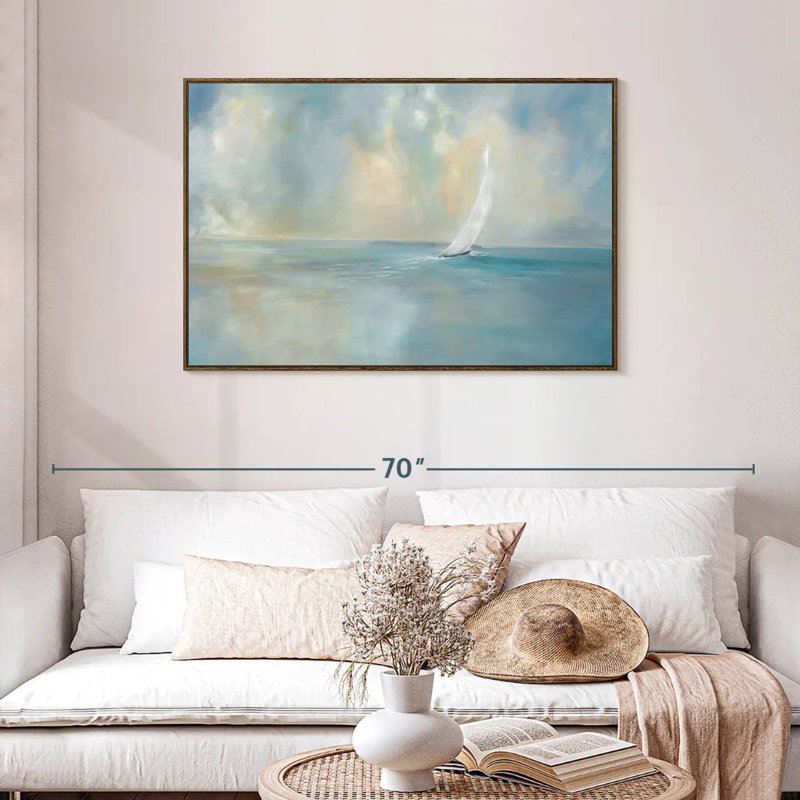 Heading Out, Floating Frame Walnut, 43" X 29"