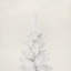 Arbre de Noël artificiel mince 7,5 pi avec base en métal pliable pour espaces compacts