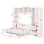 Lit escamotable mural avec placard, tablettes et tiroirs Murphy-1591033605
