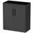 Metal Storage Cabinet With Lock, 2-Door Garage Storage Cabinet With 2 Adjustable Shelves, Heavy Duty Steel File Cabinet For Home, Office, Garage, School (Black, 35.4"H)