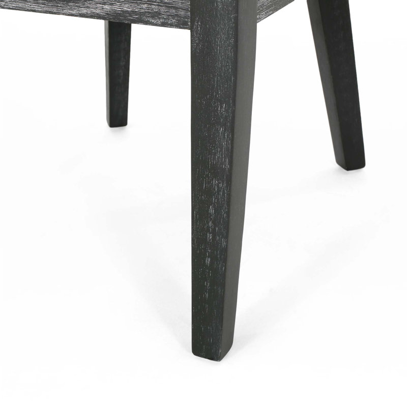 Chaise de salle à manger, Gris clair, Noir