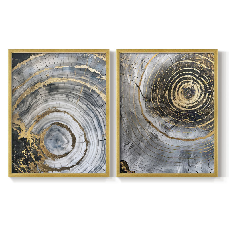 Série ABSTRACT CCxxxv - reproduction encadrée de qualité supérieure - prête à être accrochée - aucun clou requis - aucun clou requis