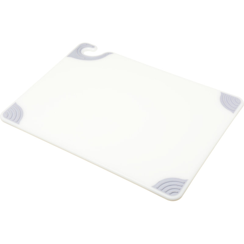 Planche à découper Saf-T-Grip, L 15 po x L 20 po, blanc