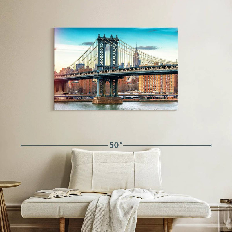 Lilie Manhattan Bridge, couleur, H 26 po x l 39 po