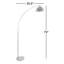Santori 79'' Brushed Arched Floor Lamp