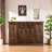 Vintage shoe cabinet 28 - Pair Solid Wood Shoe Storage Cabinet