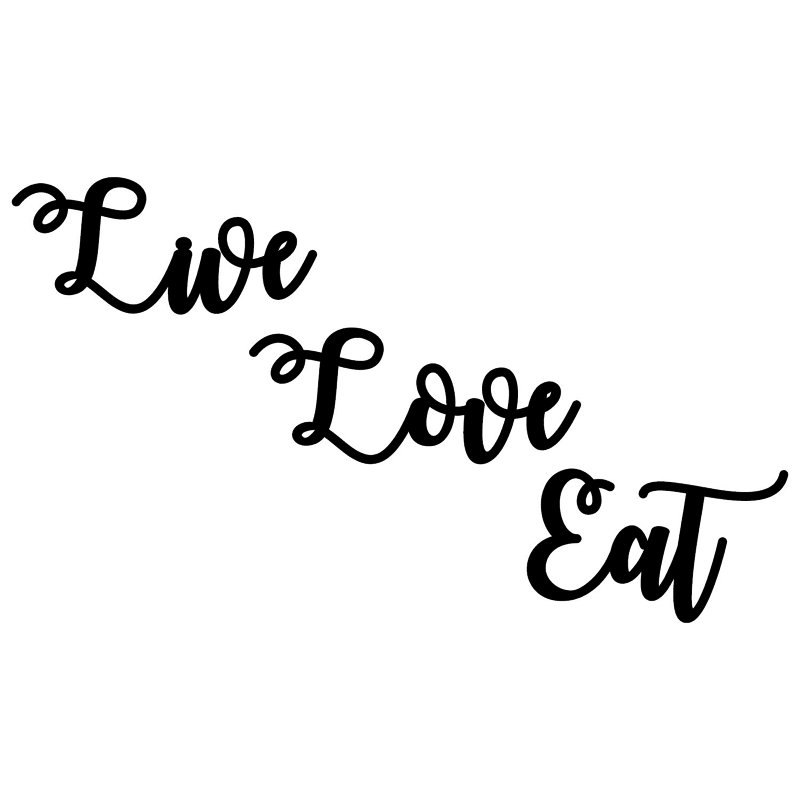 Wall Decor, Live Love Eat