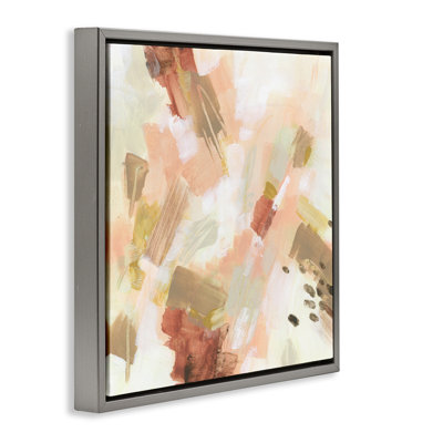 "Pale Abstract with Speckles", art mural sur toile flottante par June Erica Vess