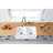 Arcticstone Solid Surface 33" x 18" Farmhouse Apron Kitchen Sink