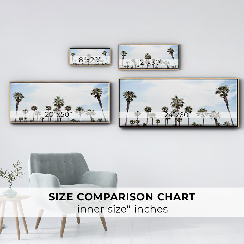 Laguna Beach - toile encadrée, H 12 po x l 30 po