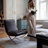 Adewumi 25.59"W Modern Tufted Faux Leather Upholstered Armless Accent Lounge Chair-92965196