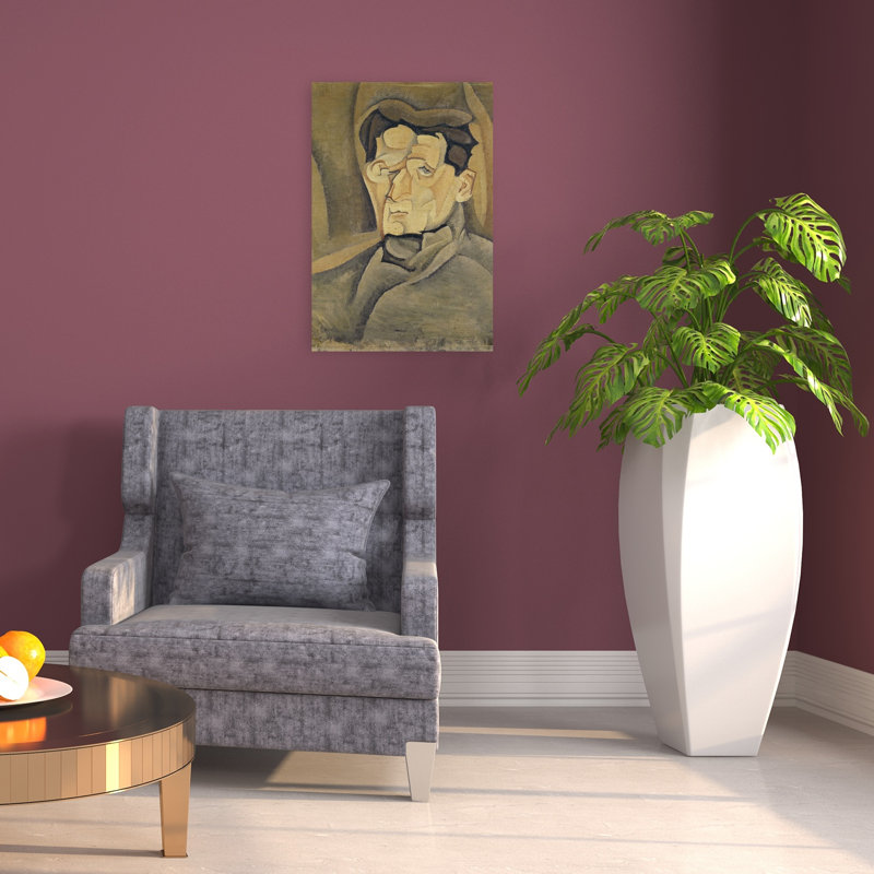 Portrait Of Maurice Raynal 1911 Abstract Contemporary Wall Art Print, 60.96cm H x 40.64cm W