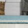 Hasad Modern Border Stripe Aqua/Beige Indoor/Outdoor Rug