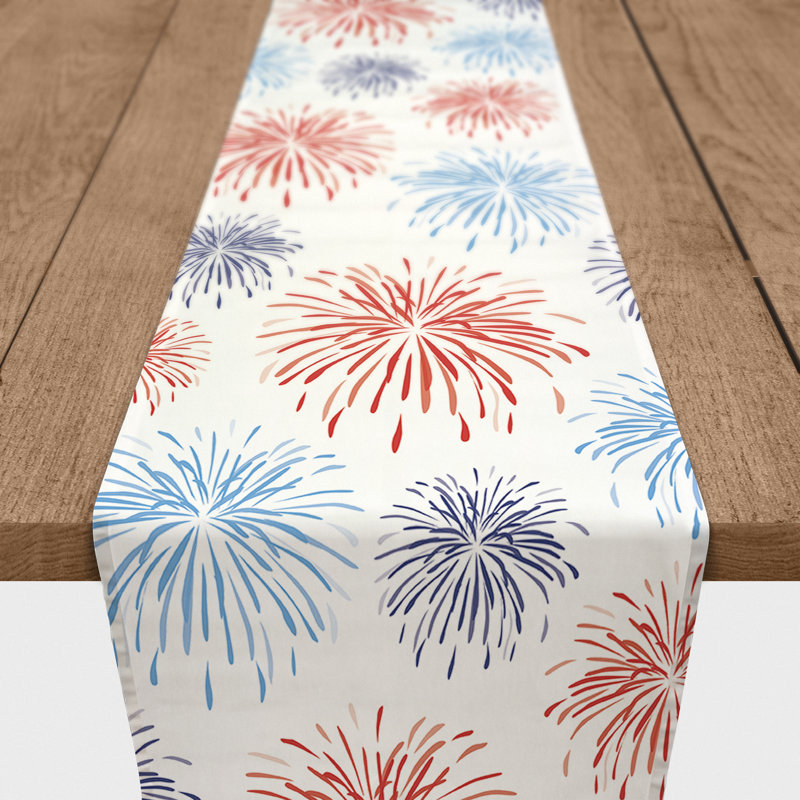 Chemin de table rectangulaire en polyester Berma, 72 po x 16 po