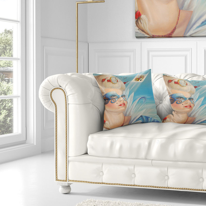 Coussin Venetian Romance - Portrait, 16 po x 1 po, Coussin décoratif