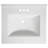 25 Inch Camilla Modern Vanity Top Single Sink with Backsplash, Solid White