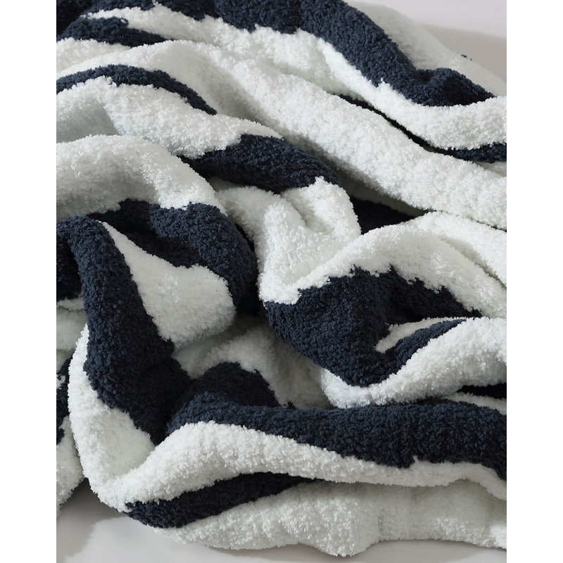 Woodland Throw Blanket, Midnight Abstract