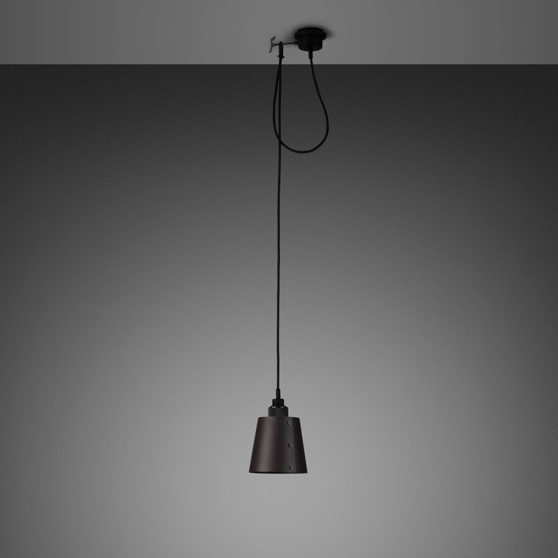 Cross Knurl 1 - Light Pendant, Graphite, Bronze