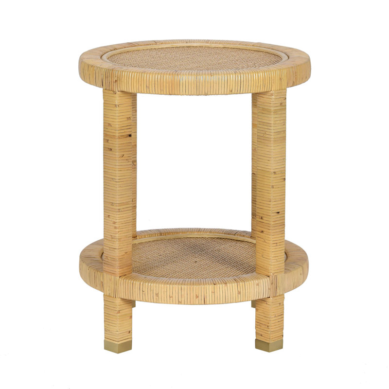 Table d'appoint en rotin naturel Amara